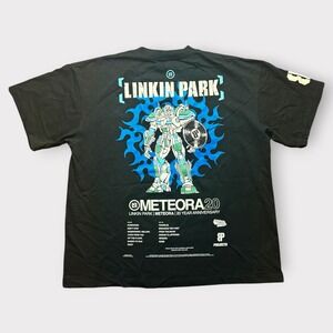 Linkin Park Meteora 20 Year Anniversary T-Shirt XL Black Linkin Projects Robot
